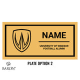 University of Windsor Football Alumni Black Standard Window Ring Box