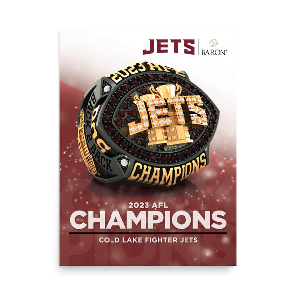Cold Lake Fighter Jets AFL 2023 Championship Poster