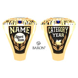 Chatham Sports Hall of Fame Men's Ring - Design 1.8