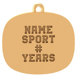 Guelph Gryphons Pendant - Design 1.2-RTP (Gold Durilium)