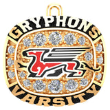 Guelph Gryphons Pendant - Design 1.2-RTP (Gold Durilium)