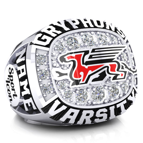 Guelph Gryphons Varsity Ring - Design 1.1B