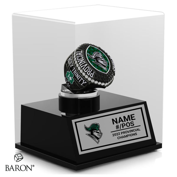 Holy Trinity Academy Football 2022 Championship Display Case