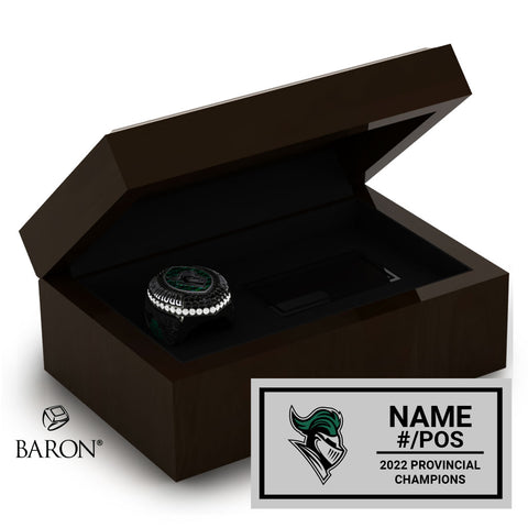 Holy Trinity Academy Football 2022 Championship Ring Box