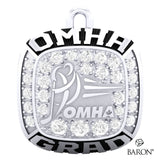Championship OMHA Ring Top Pendant with Cubics - Design 3.3 (GRAD)