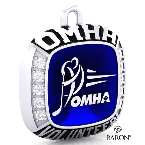 Championship OMHA  Ring Top Pendant with Glass Enamel - Design 4.4 (VOLUNTEER)