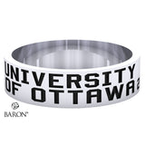 University of Ottawa Class Ring (Durilium, Sterling Silver, 10KT White Gold) - Design 10.1