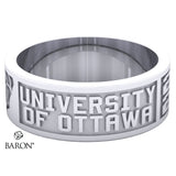 University of Ottawa Class Ring - 3111 (Durilium, Sterling Silver, 10KT White Gold) - Design 9.1