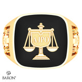 AJPO - Justice of the Peace Ring with Black Onyx Stone - Design 3.2