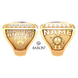 Abbotsford Angels Baseball 2024 Championship Ring - Design 1.4