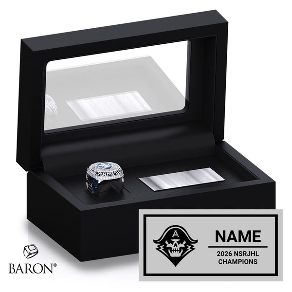 Admirals Hockey Club 2026 Championship Black Standard Window Ring Box