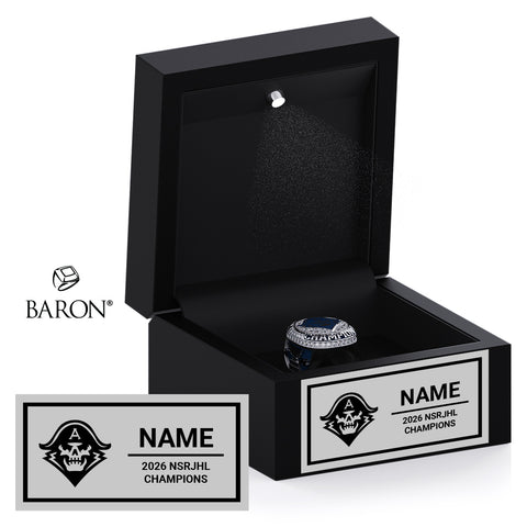 Admirals Hockey Club 2026 Championship Black LED Ring Box