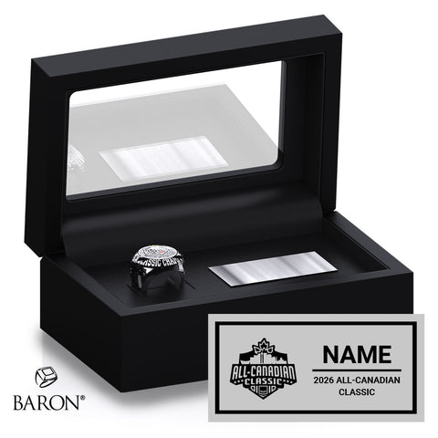 All-Canadian Classic Football 2026 Black Standard Window Ring Box