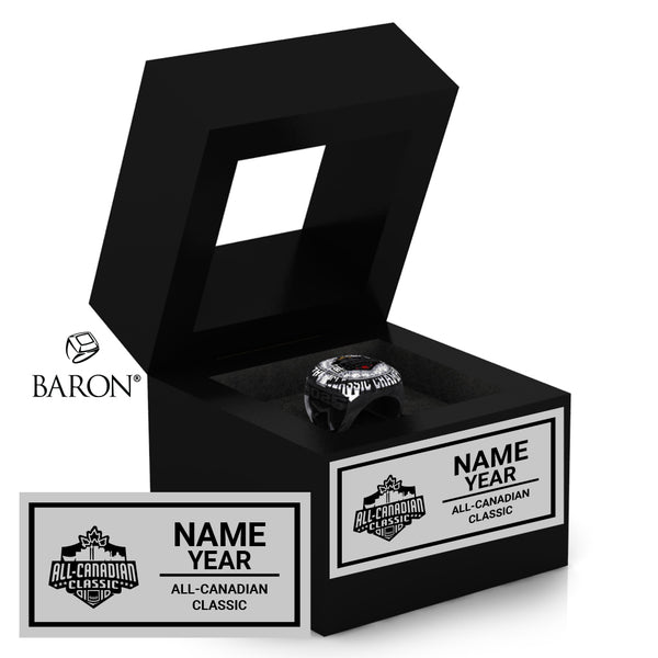 All-Canadian Classic Football 2025 Championship Black Window Ring Box
