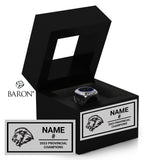 Assumption College Football 2023 Championship Black Window Ring Box