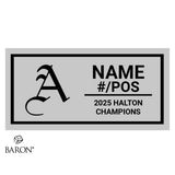 Assumption Crusaders Football 2025 Championship Black Standard Window Ring Box