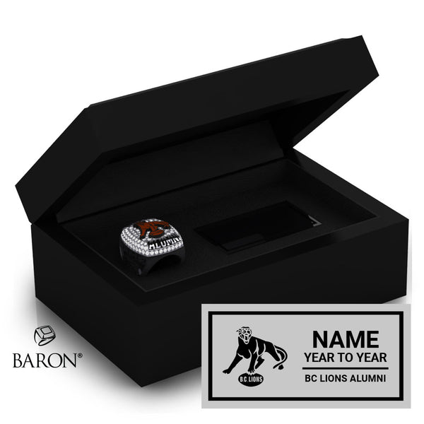 BC Lions Alumni Football Championship Black Standard Window Ring Box