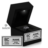 BCSS All-Star Football Championship Black LED Ring Box