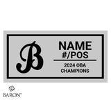 Barrie Baycats 17U 2024 Championship Black LED Ring Box
