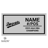 Barrie Baycats 18U Baseball 2023 Championship Black Window Ring Box