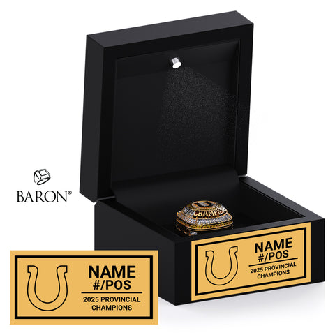 Korah Colts Football 2025 Championship Black LED Ring Box