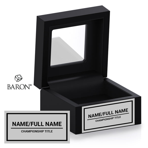 Baron® Canada Black Window Ring Box
