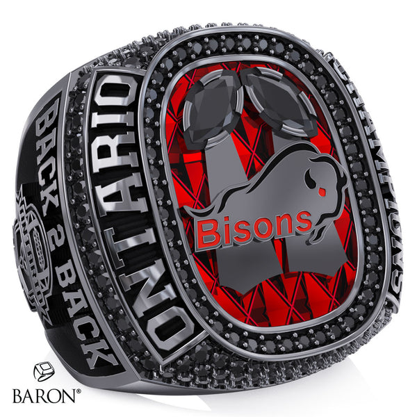 Brantford Bisons OSFL Football 2025 Championship Ring - Design 1.1