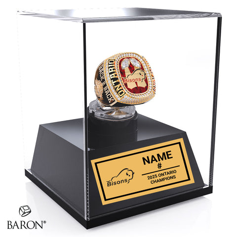 Brantford Bisons OSFL Football 2025 Championship Display Case
