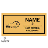 Brantford Bisons OSFL Football 2025 Championship Black Standard Window Ring Box