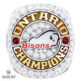 Brantford Bisons OSFL Foothball 2024 Championship Ring - Design 4.3