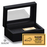 Brantford Bisons Football 2026 Championship Black Standard Window Ring Box