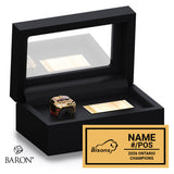 Brantford Bisons Football 2026 Championship Black Standard Window Ring Box