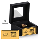 Brantford Bisons Football 2026 Championship Black Window Ring Box