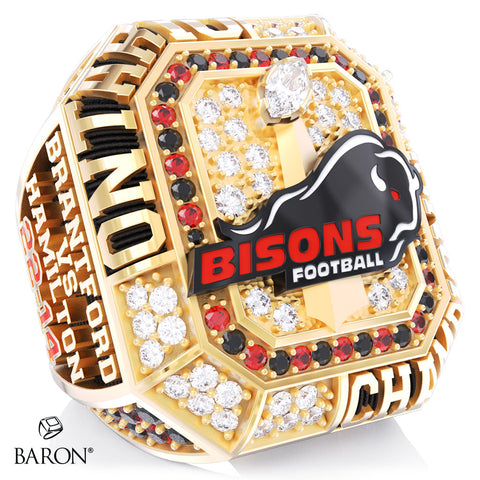 Brantford Bisons Football 2026 Championship Ring - Design 1.6