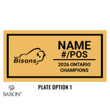 Brantford Bisons Football 2026 Championship Black Window Ring Box