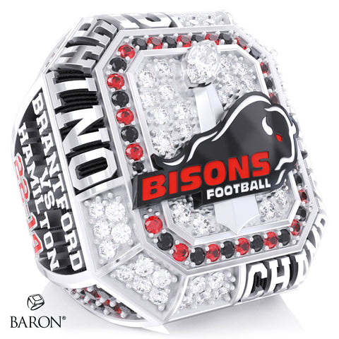 Brantford Bisons Football 2026 Championship Ring - Design 1.7