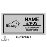 Brantford Bisons Football 2026 Championship Black Window Ring Box