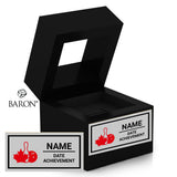 CTF Bowlers Black Window Ring Box