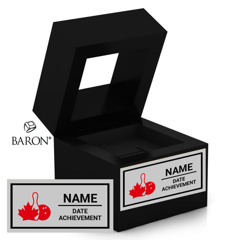 CTF Bowlers Black Window Ring Box