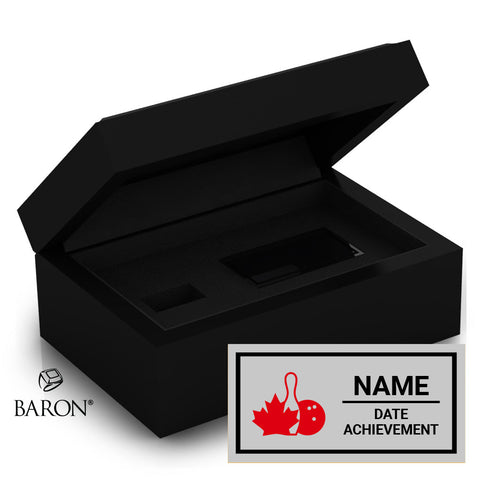 CTF Bowlers Black Standard Window Ring Box