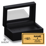 Calgary Gators AFL Football 2026 Championship Black Standard Window Ring Box
