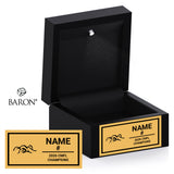 Calgary Gators AFL Football 2026 Championship Black LED Ring Box