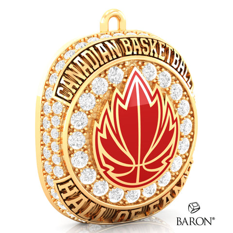 Canadian Basketball Hall of Fame Championship Ring Top Pendant- Design 2.24