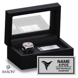 Central Cyclones Football 2025 Championship Black Standard Window Ring Box