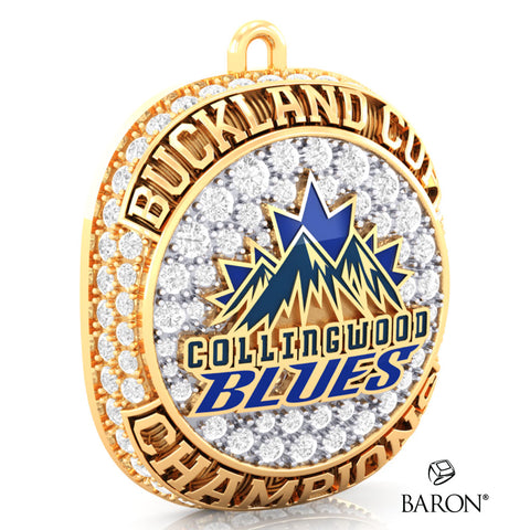 Collingwood Blues OJHL 2023 Championship Ring Top Pendant - Design 2.5