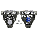 Cumberland Panthers U14 Football 2024 Championship Ring - Design 2.3