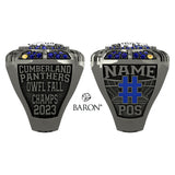 Cumberland Panthers U19 Womens 2023 Championship Ring - Design 4.5