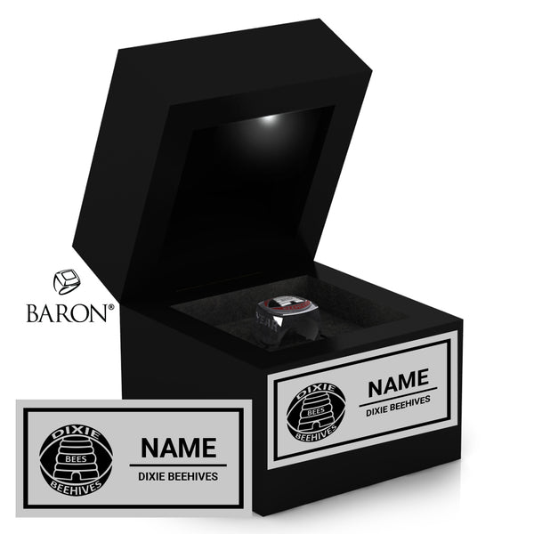 Dixie Beehives Award Championship Black LED Ring Box