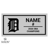Dresden Minor Baseball 2026 Championship Black Window Ring Box