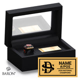 Dufferin-Simcoe Braves Baseball 2026 Championship Black Standard Window Ring Box